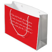 Christmas BBQ Santa at the Beach Florida  Groot Cadeauzakje (Achterkant Gekanteld)