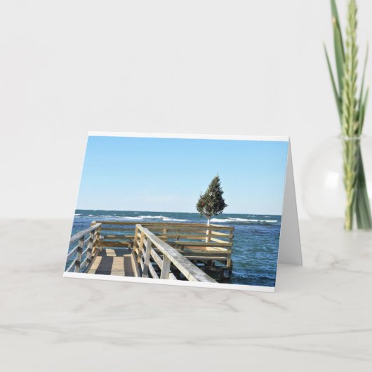 Christmas Beach Boardwalk Kaart (Voorkant)