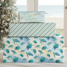 Christmas Beach Zee Turtle Glitter Sparkle