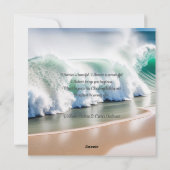 Christmas Beach zeeschelpen dennenappels zeewier Feestdagenkaart (Achterkant)