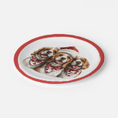 Christmas Beagle Dogs Papieren Bordje (Gekanteld)