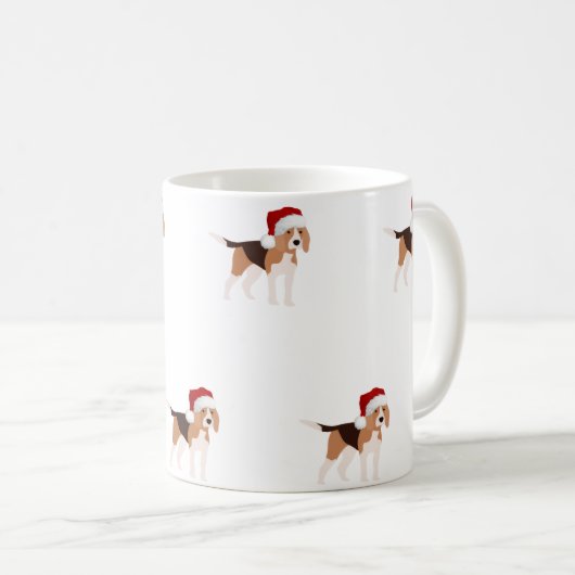 Christmas Beagle Mug Koffiemok (Voorkant rechts)