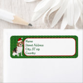 Christmas Beagle retour adres label (Insitu)