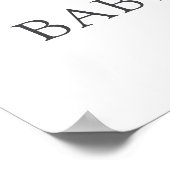 Christmas Bear Baby Shower Welcome Poster (Hoek)