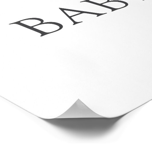 Christmas Bear Baby Shower Welcome Poster (Hoek)