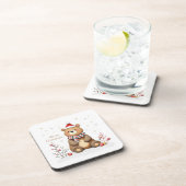 Christmas Bear Bier Onderzetter (Rechterzijde)