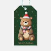 Christmas Bear Cadeaulabel (Voorkant)