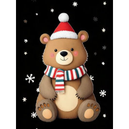 Christmas Bear Kussen