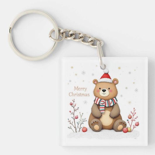 Christmas Bear Sleutelhanger (voorkant)