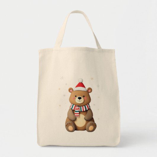 Christmas Bear Tote Bag (Voorkant)