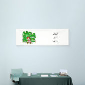 Christmas Bear with JOY Sign and ChristmasTrees Spandoek (Beurs)