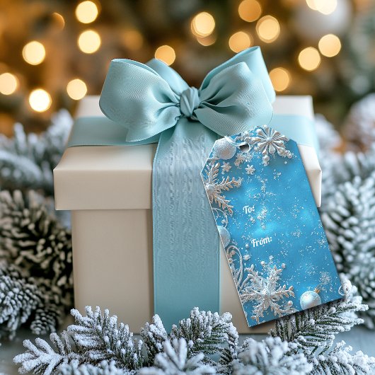 Christmas Beautiful Glitter Snowflakes Ornaments Cadeaulabel