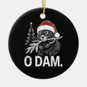 Christmas Beaver O Dam Keramisch Ornament (Voorkant)