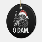 Christmas Beaver O Dam Keramisch Ornament (Links)