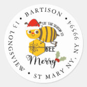 Christmas Bee Company Small Business Ronde Sticker (Voorkant)