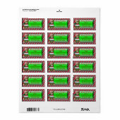 Christmas Beer adreslabel Etiket (Full Sheet)