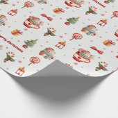 Christmas Beer Gift Wrap - gepersonaliseerde verpa Cadeaupapier (Hoek)