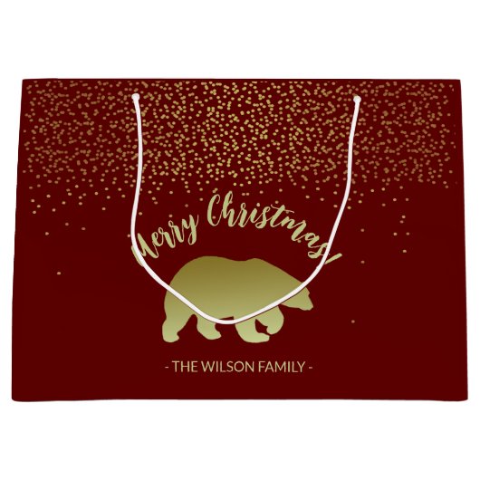 Christmas Beer Gold en Bourgogne Groot Cadeauzakje (Voorkant)