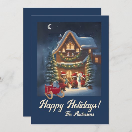 Christmas beer Prettige feestdagen 1, Kaart (Voorkant / Achterkant)