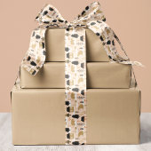 Christmas Beer Village in roze, zwart en goud Satijnen Lint