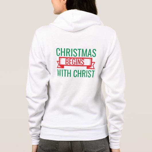 Christmas Begins with Christ-15523 T-Shirt (Achterkant)