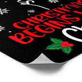 Christmas Begins With Christ Religious Christmas X Poster (Hoek)