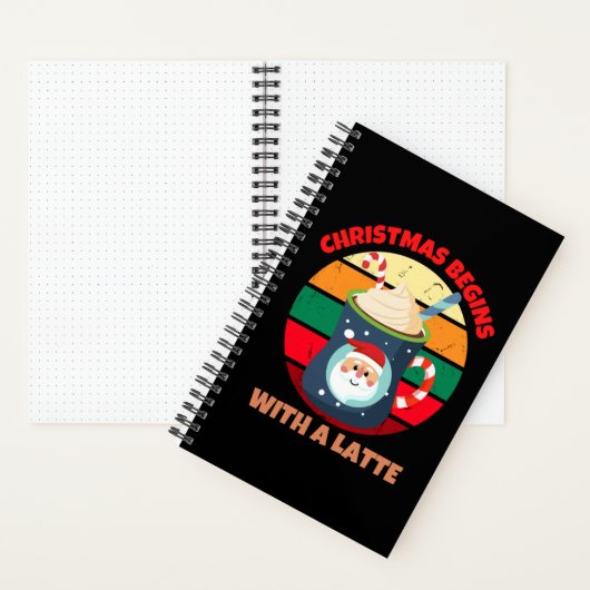 CHRISTMAS BEGINT MET EEN LATTE NOTITIEBOEK (Binnen)