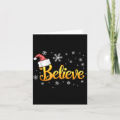 Christmas Believe Santa Claus Believe Christmas  Kaart (Voorkant)