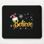 Christmas Believe Santa Claus Believe Christmas  Muismat (Voorkant)