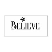Christmas Believe Star Stamp Rubberstempel (Afrduk)