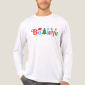 Christmas Believe Tri-Blend Shirt (Voorkant volledig)