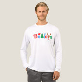 Christmas Believe Tri-Blend Shirt (Voorkant)