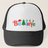 Christmas Believe Trucker Pet (Voorkant)