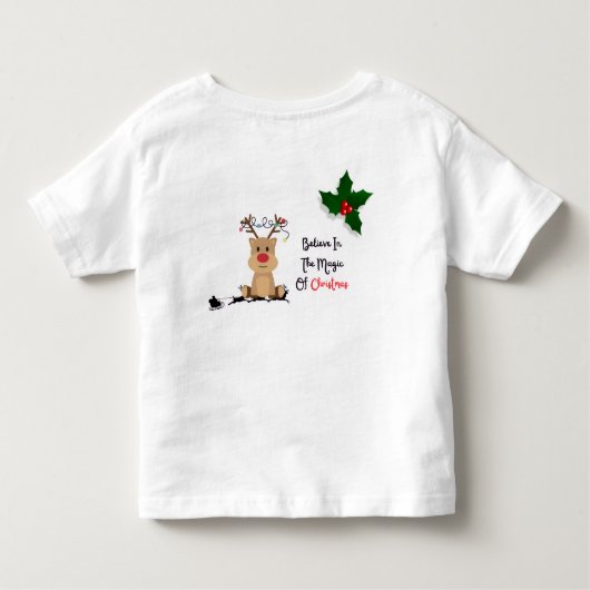christmas believein the magic of christmas kinder shirts (Achterkant)