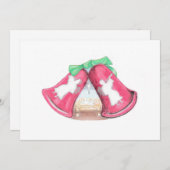 Christmas Bell Creche Feestdagenkaart (Voorkant / Achterkant)