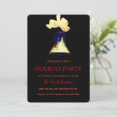 Christmas Bell  Elegant Chic Kaart (Staand voorkant)