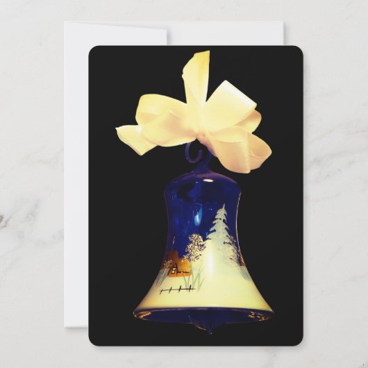 Christmas Bell  Elegant Chic Kaart (Achterkant)