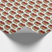 Christmas Bell-patroon Cadeaupapier (Hoek)