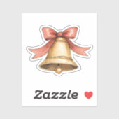 Christmas Bell Sticker (Vel)
