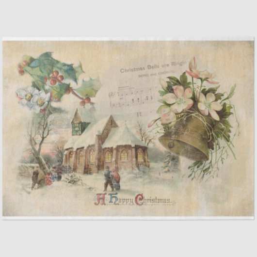"Christmas Bell"  Tissuepapier (Voorkant)