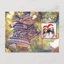 Christmas Bells aangepaste foto & tekst briefkaart