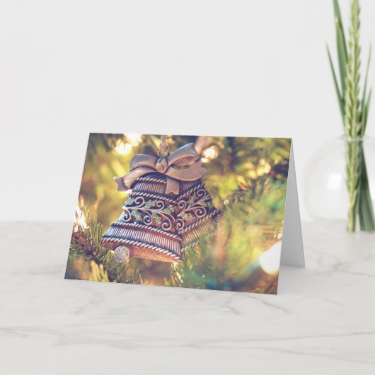 Christmas Bells aangepaste tekst wenskaart Feestdagen Kaart (Voorkant)