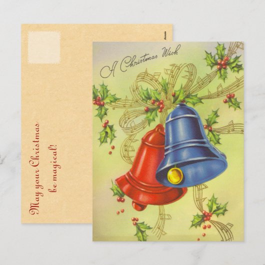 Christmas Bells Briefkaarten (Voorkant / Achterkant)