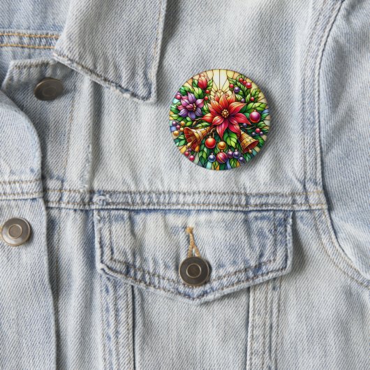 Christmas Bells-Button Ronde Button 5,7 Cm (In situ)