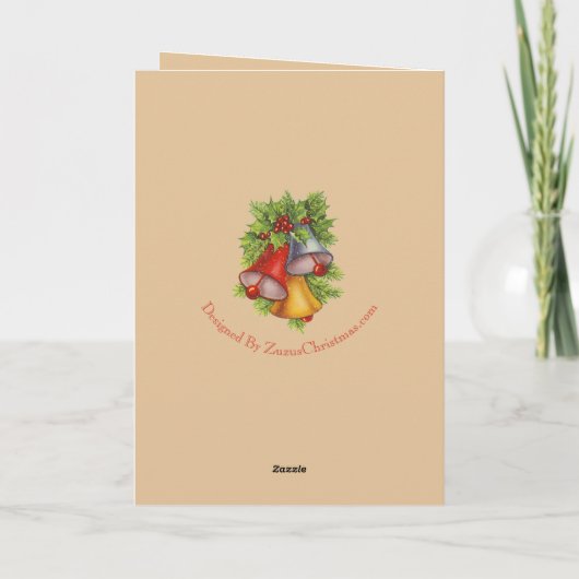 Christmas Bells Card Kaart (Achterkant)