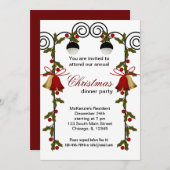 Christmas Bells-diner Kaart (Voorkant / Achterkant)