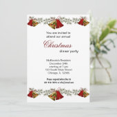 Christmas Bells-diner Kaart (Staand voorkant)