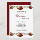 Christmas Bells-diner Kaart (Voorkant / Achterkant)