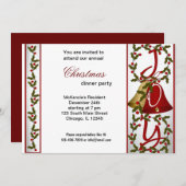 Christmas Bells-diner Kaart (Voorkant / Achterkant)