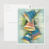 Christmas Bells, Holiday Cheer Vintage Inspired Briefkaart (Voorkant / Achterkant)